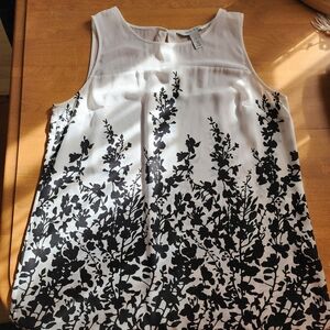 Elegant Black and White Tank Top